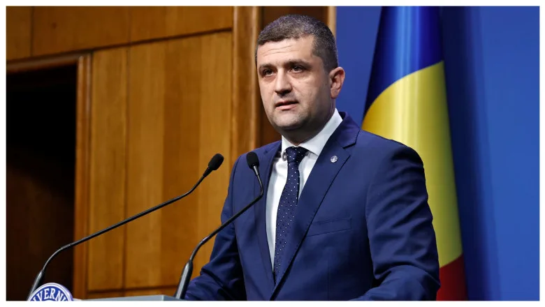 Radu Miruță în Parlament, în timpul disputei privind bugetul României pe 2026
