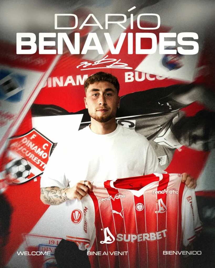 Darío Benavides la Dinamo: miza transferului până în 2028