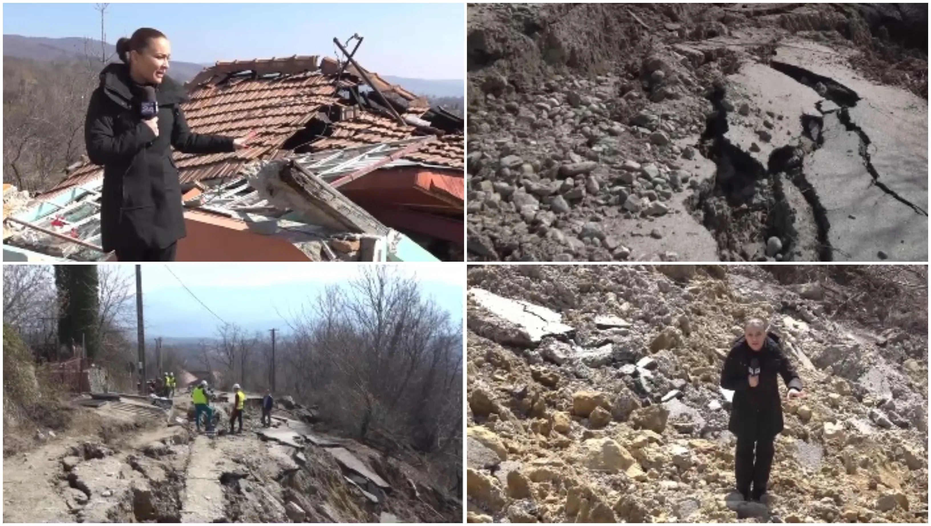 Drum rupt în Vâlcea care a izolat zeci de familii