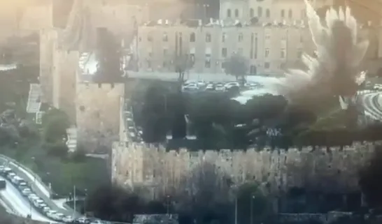 Proiectil căzut în Orașul Vechi din Ierusalim, lângă locuri sfinte