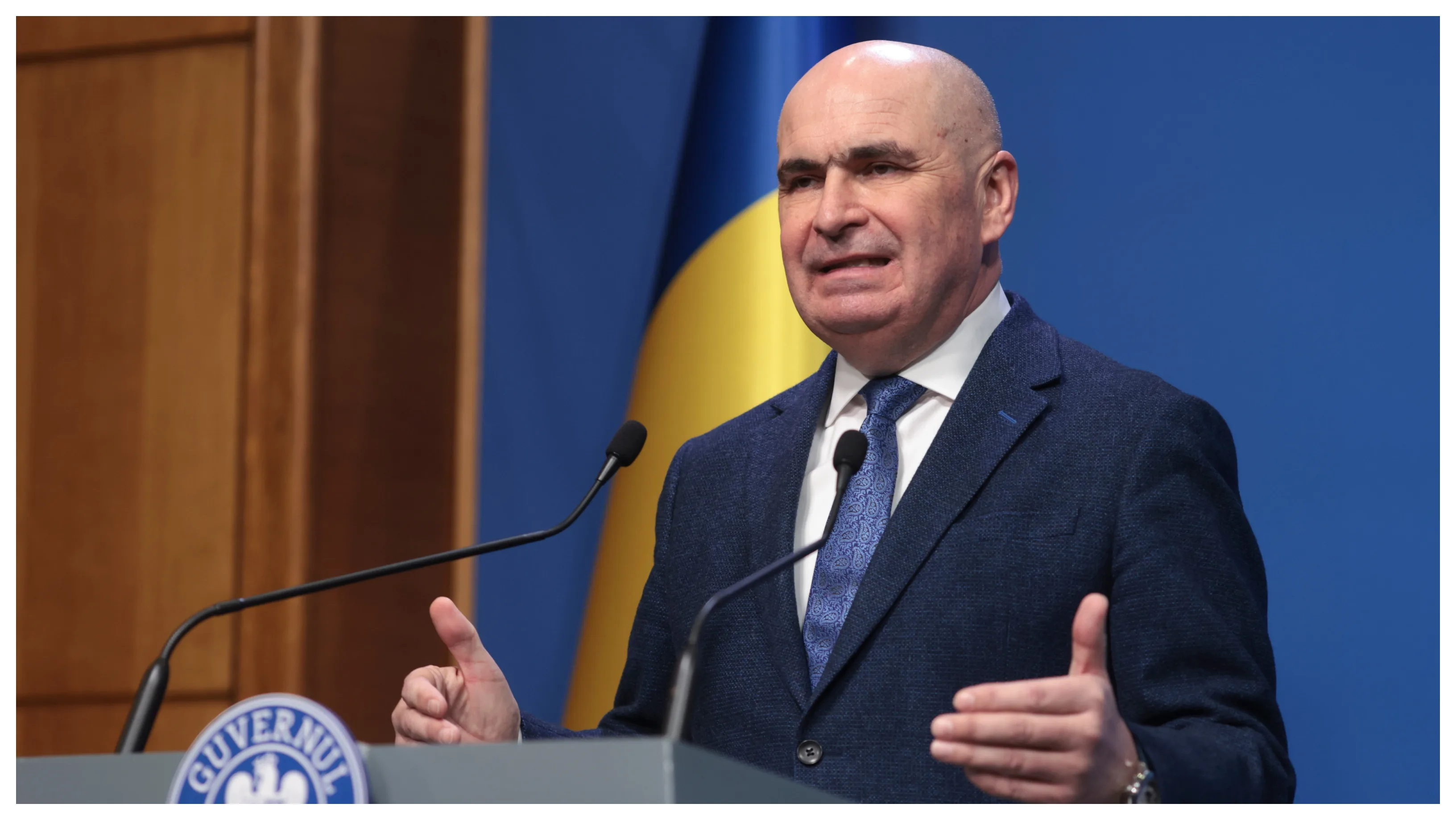 Premierul Ilie Bolojan într-o conferință de presă despre declarațiile recente