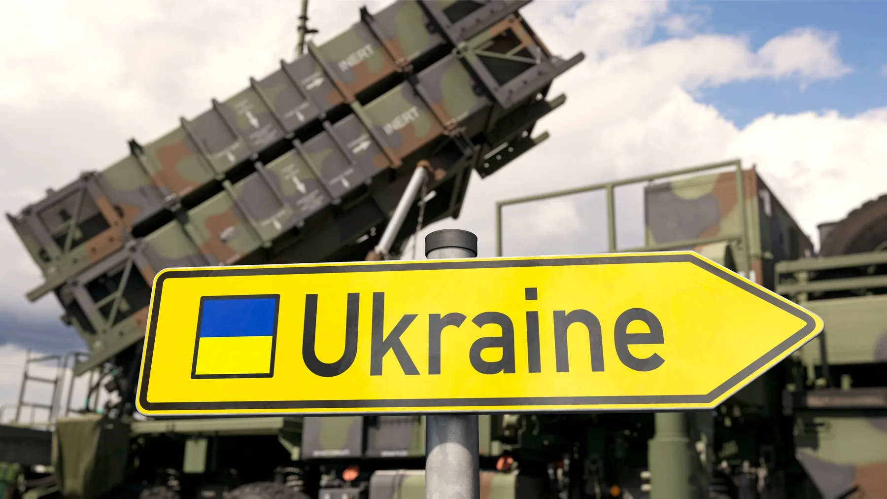 Sistem de rachete Patriot in pozitie de aparare aeriana pe frontul din Ucraina