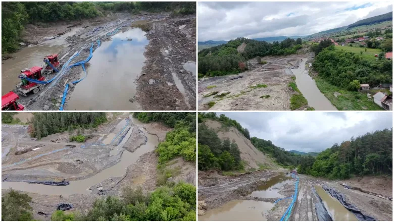 Galeria turistică a Salinei Praid din județul Harghita, afectată de inundații