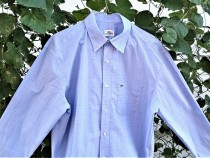 lacoste-camase-albastra-cu-carouri-marimea-42-regular-fit